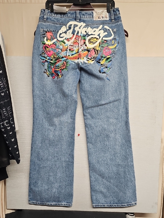 Ed Hardy Denim - ED HARDY MULTI TATTOO BAGGY JEANS BFPM-05-001